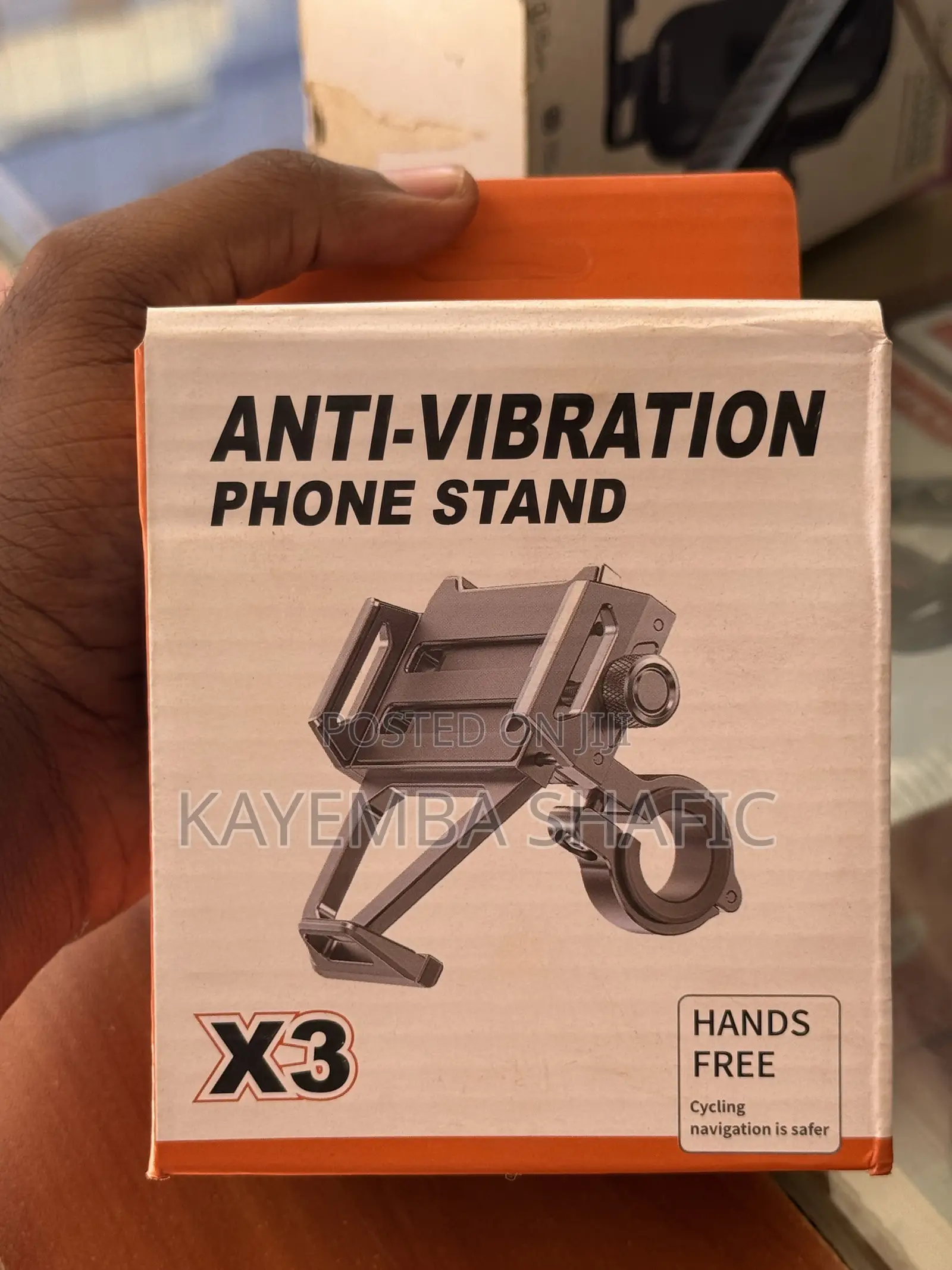 Heavy-Duty Metal Anti-Vibration Motorcycle Bicycle Phone Stand X3