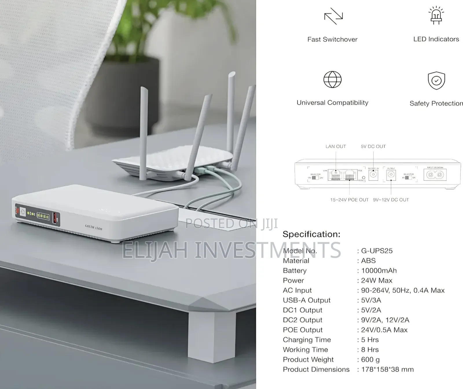 Green Lion Multifunction Network Power Backup