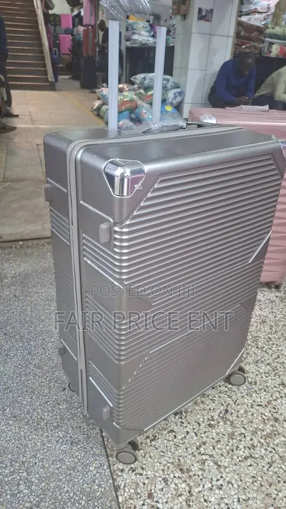 Extra Large Rubber Plastic Suitcases. ( Gray)