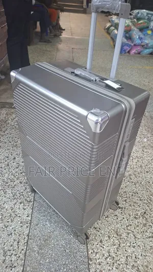 Extra Large Rubber Plastic Suitcases. ( Gray)