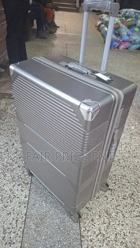 Extra Large Rubber Plastic Suitcases. ( Gray)