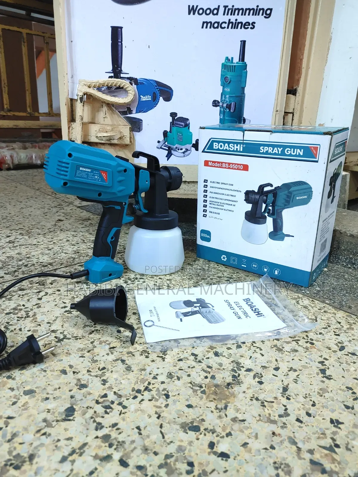 Boashi Corded Electrical High End Handheld Portable Paint Spray Gun
