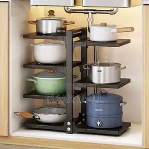 Double Multi Layer Floor Standing Pot Rack