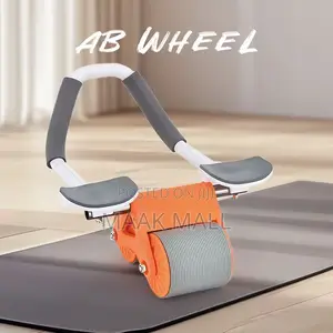 Portable 2 Wheel Automatic Rebound Abdominal Roller for Core Workout