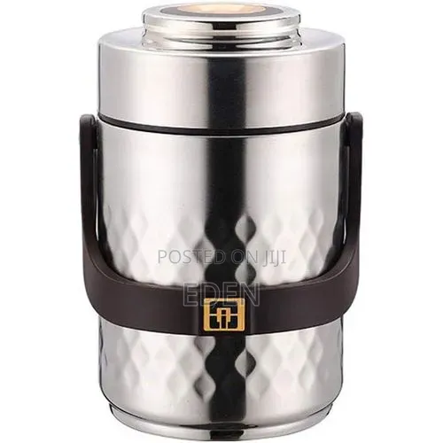 Japan Stainless Steel Insulated Food Flask, Office,Red,1.4l