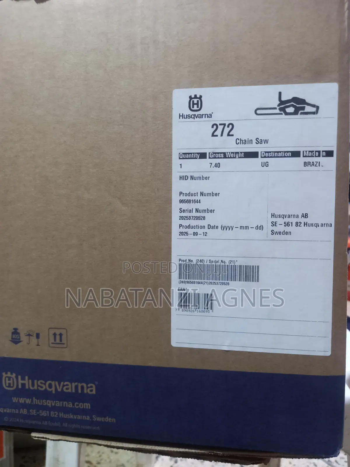 Chainsaw 272 Made in Sweden Stock