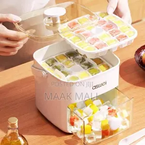 Plastic 2 Layer Ice Cube Making Tray