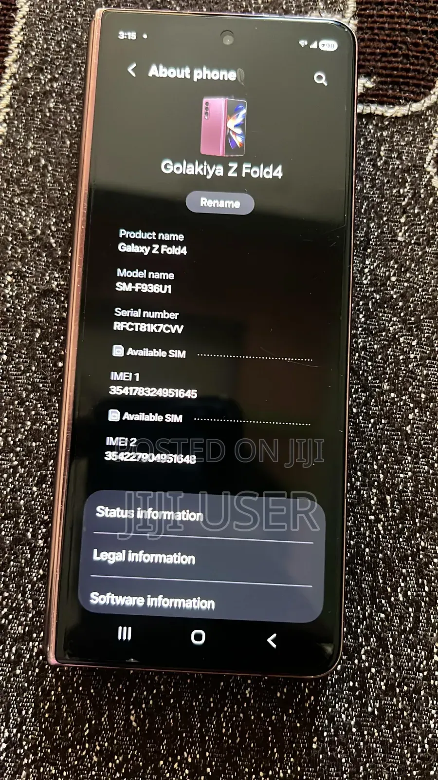 Samsung Galaxy Z Fold 5 256 GB Purple