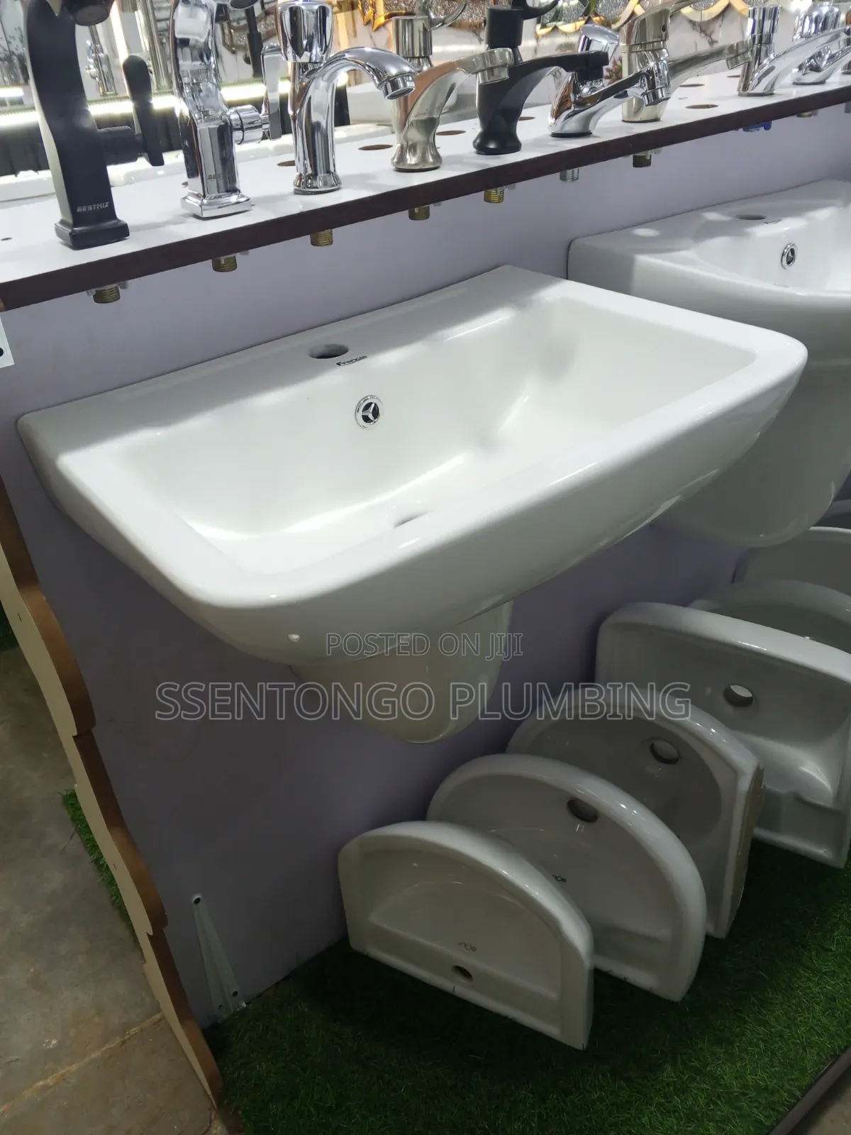 Basin (Full Set)Big With Tap Angle v Flexible Tub Flexible West Bolt