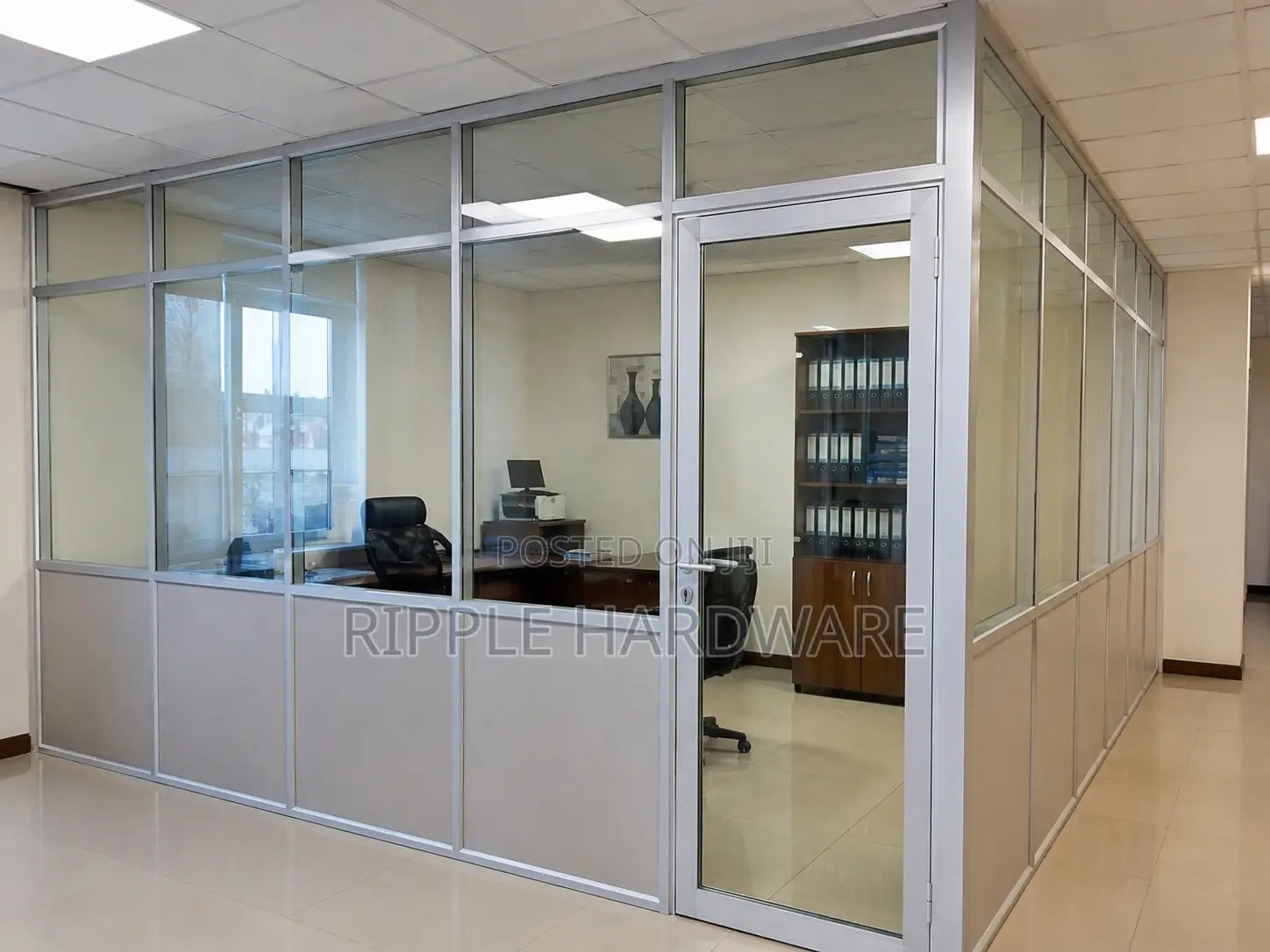 Office Partitions Uganda | Aluminium Glass Office Partitioning