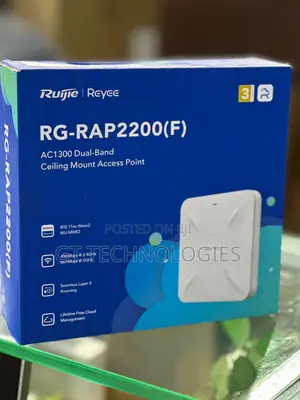 Ruijie Reyee Ac1300 Dual-Band Ceiling Mount Access Point.
