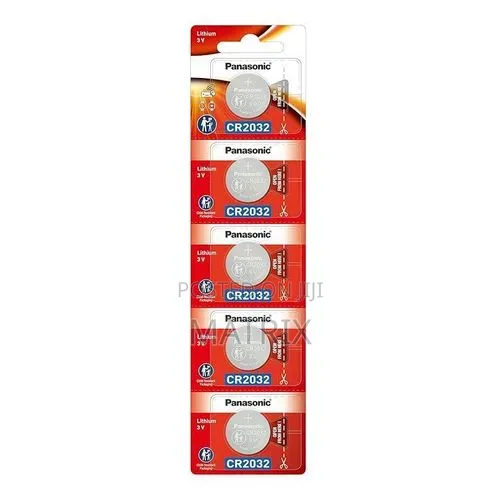 Panasonic Cr-2032/5be Lithium Coin Cmos Battery - Pack of 5