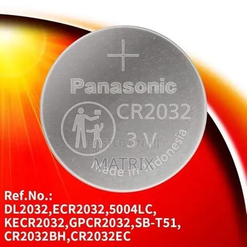 Panasonic Cr-2032/5be Lithium Coin Cmos Battery - Pack of 5