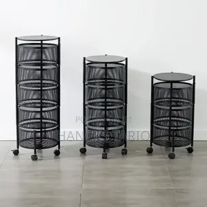 Multi-layer Rotating Kitchen Storage Racks