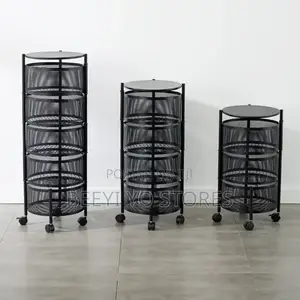 Multi-layer Rotating Kitchen Storage Racks