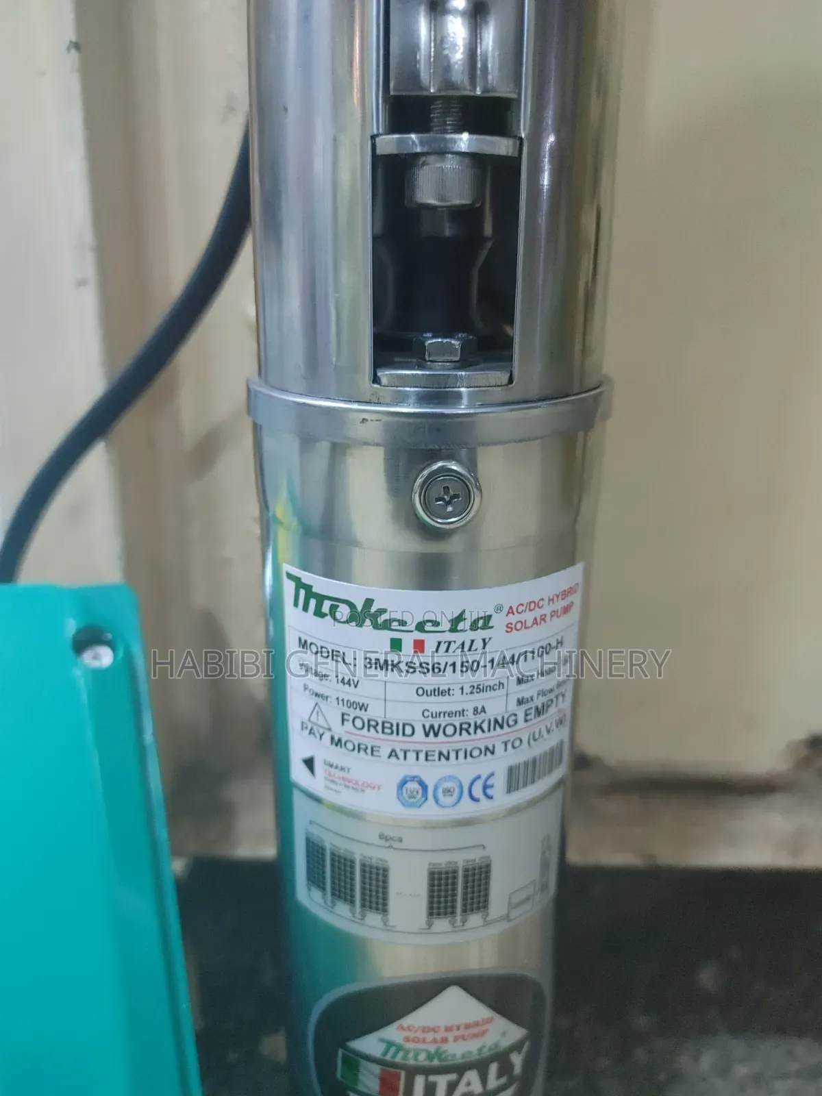 150m Submersible Mokeeta Ac/Dc Hybrid Solar Pump
