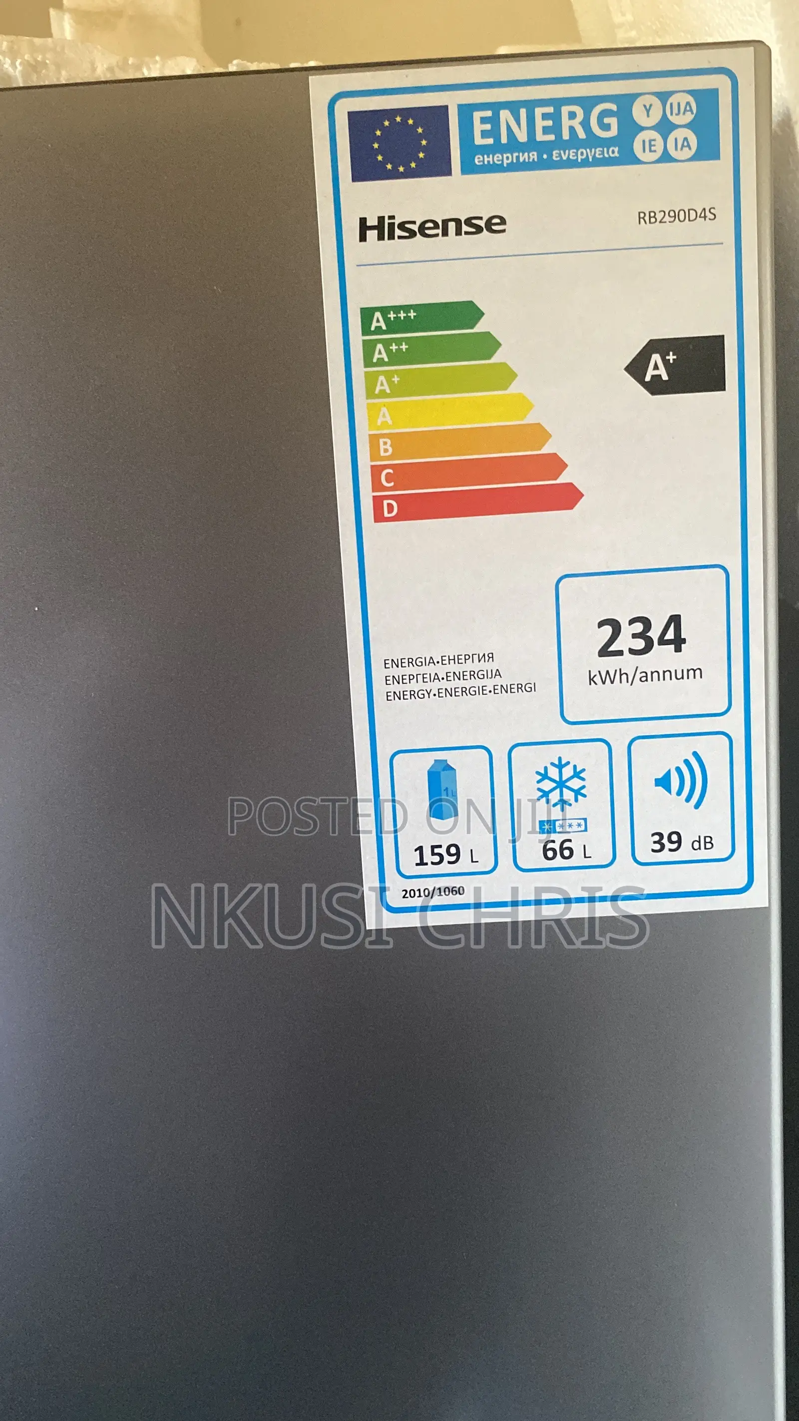 290litres Double Door Refidgerator Bottom Freezer Defrost Fridge