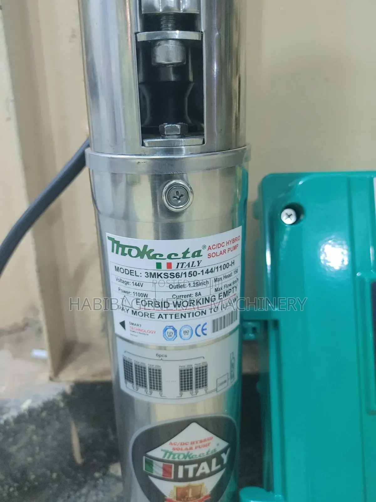Mokeeta 150m Submersible Ac/Dc Hybrid Solar Water Pump