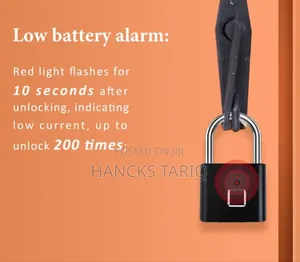 Modern Fingerprint Padlock – Keyless Smart
