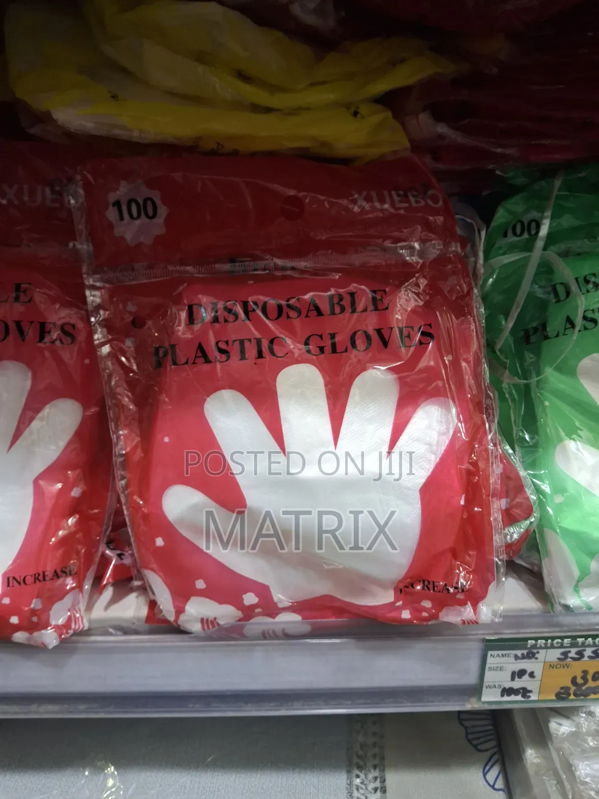 100pcs Disposable Plastic Gloves