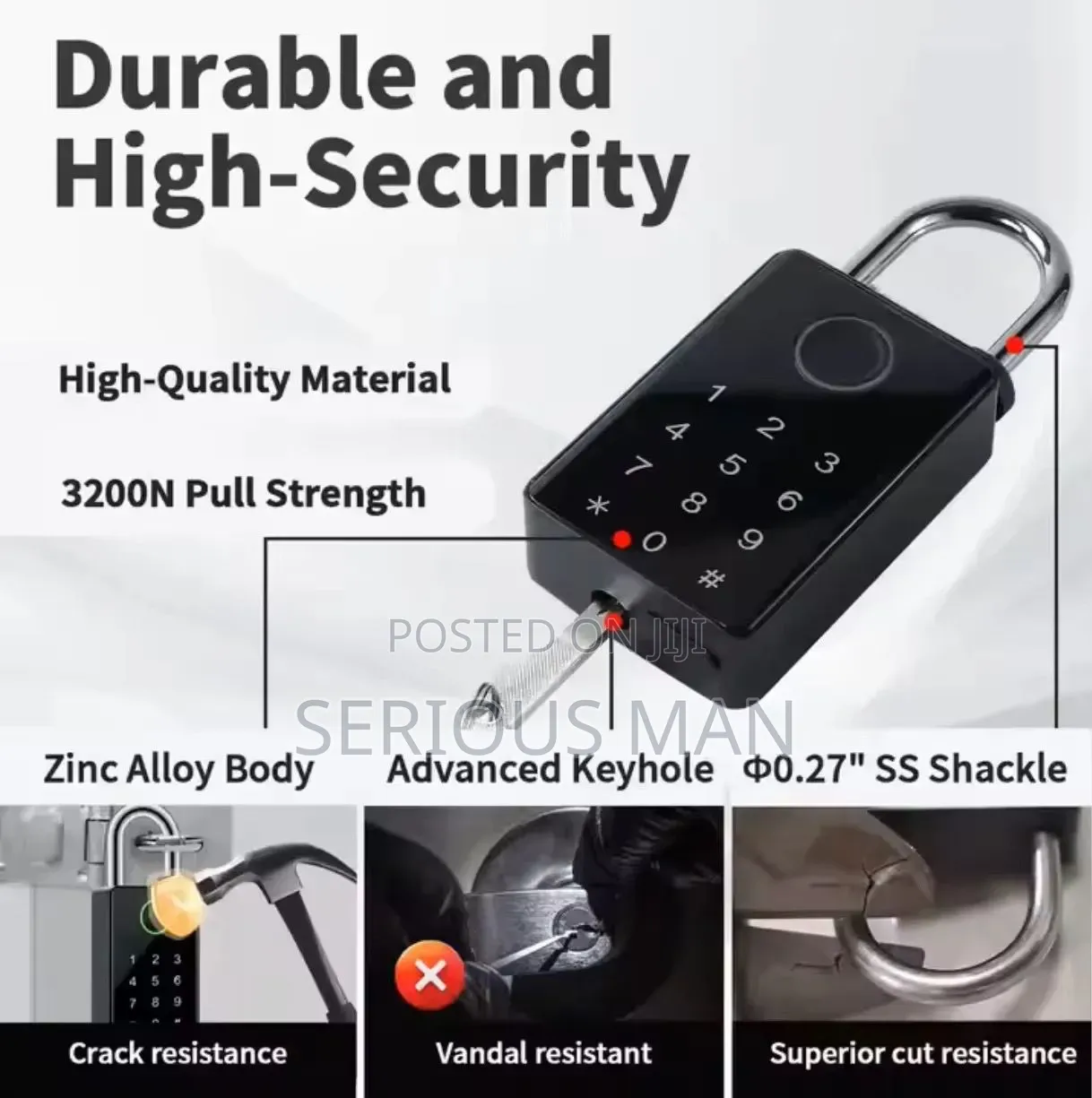 Tuya Smart Biometric Fingerprint And Keypad Padlock