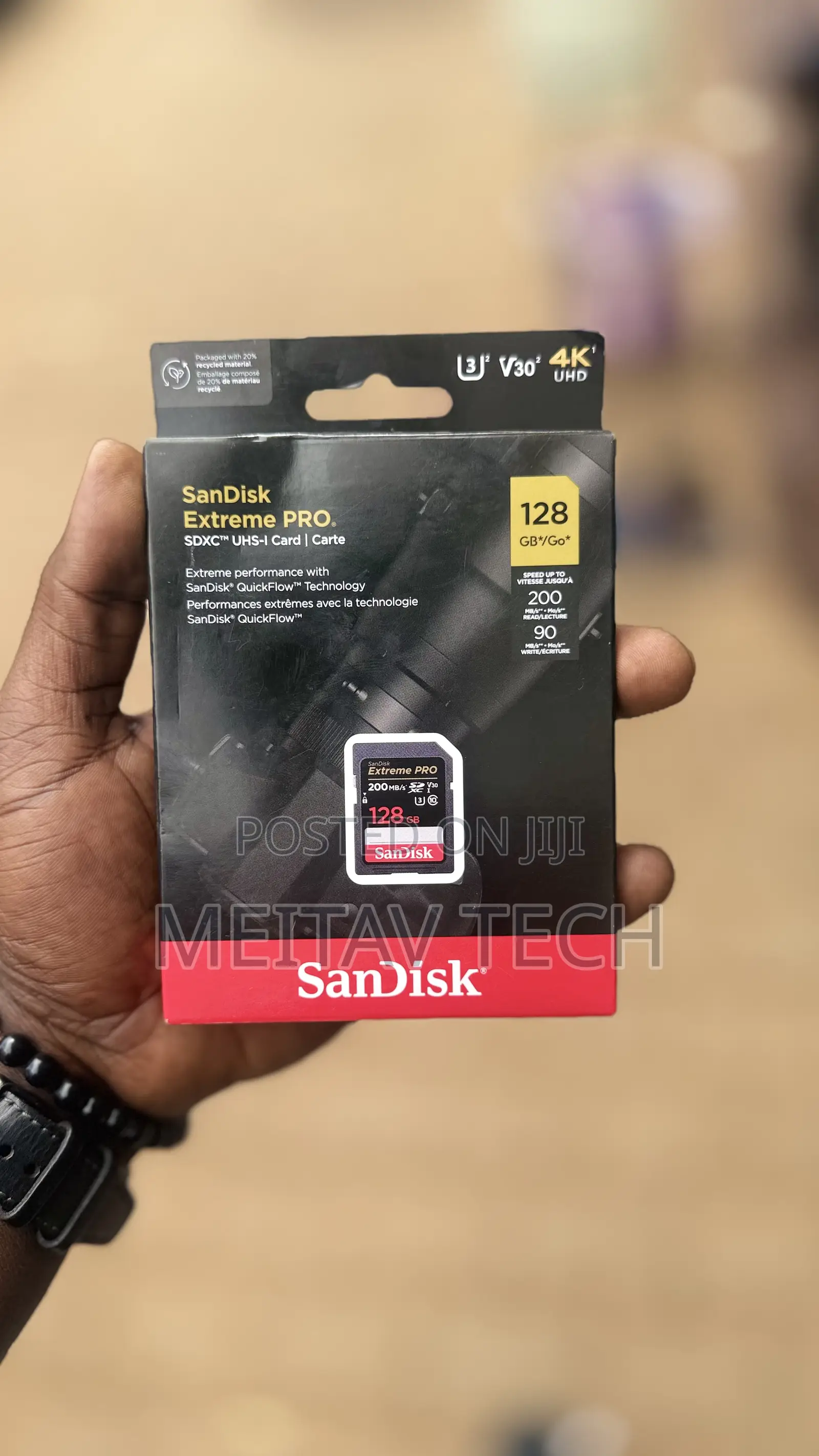 Sandisk Extreme Pro 128gb Sdxc Uhs-ii Memory Card, Up To 200mb/S
