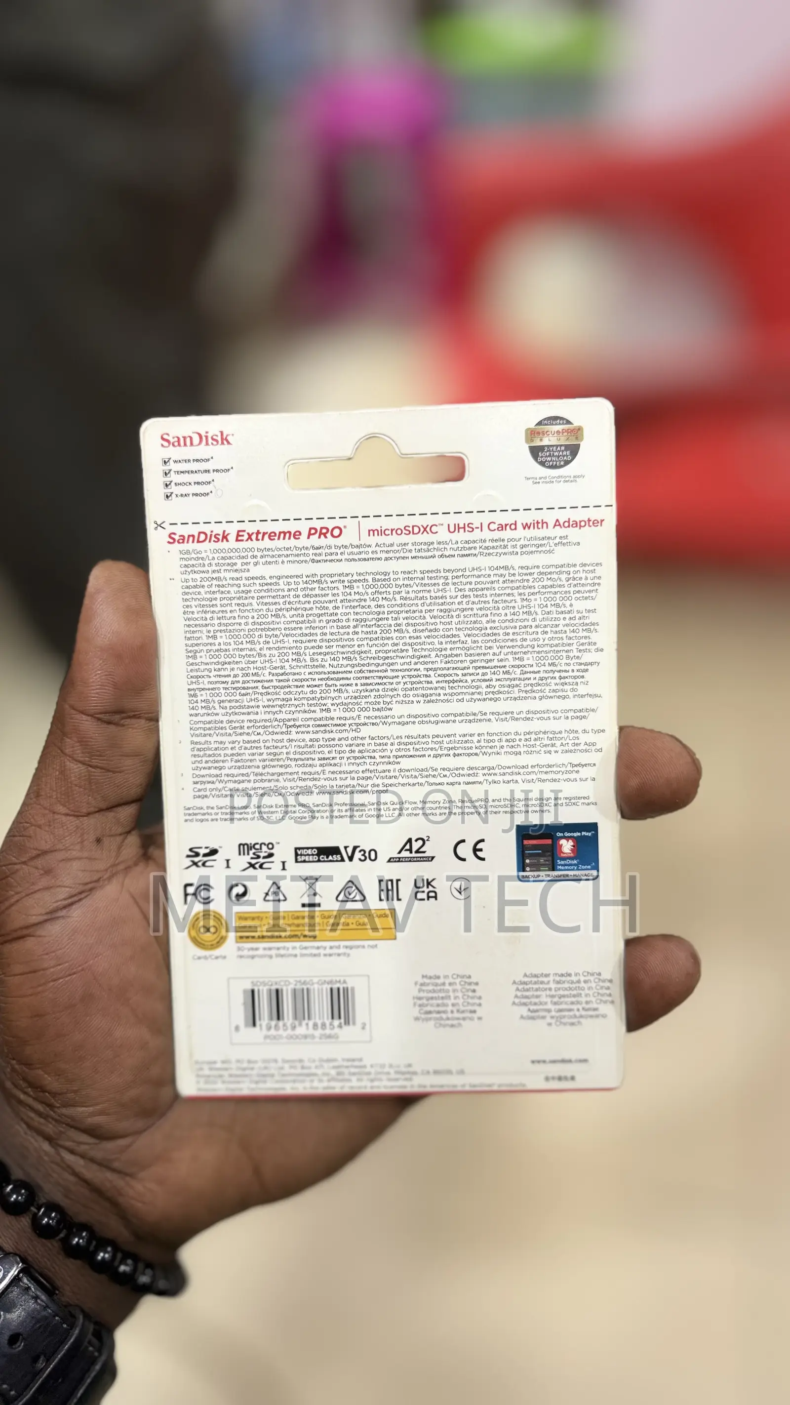 Sandisk 256gb Extreme Pro Microsd Uhs I Card For Video