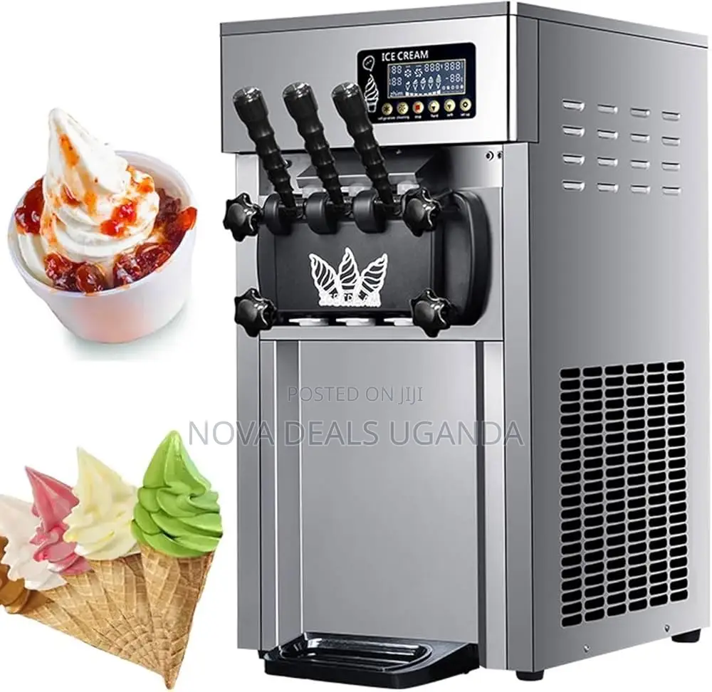 Commercial Ice Cream Maker Machine3flavor Soft Serve 20-30l Frozencone