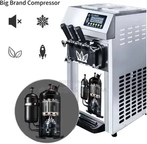 Commercial Ice Cream Maker Machine3flavor Soft Serve 20-30l Frozencone
