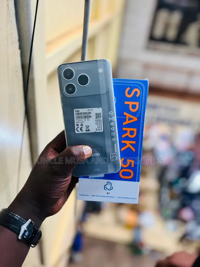 New Tecno Spark 50 128 GB Gray