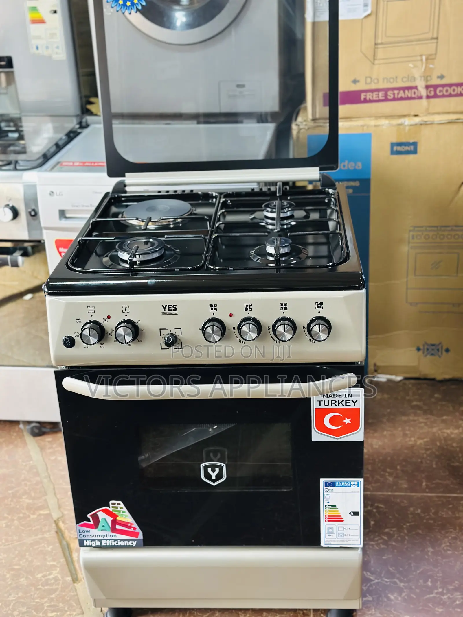 Yes Cooker 3gas 1electric 60x60cm