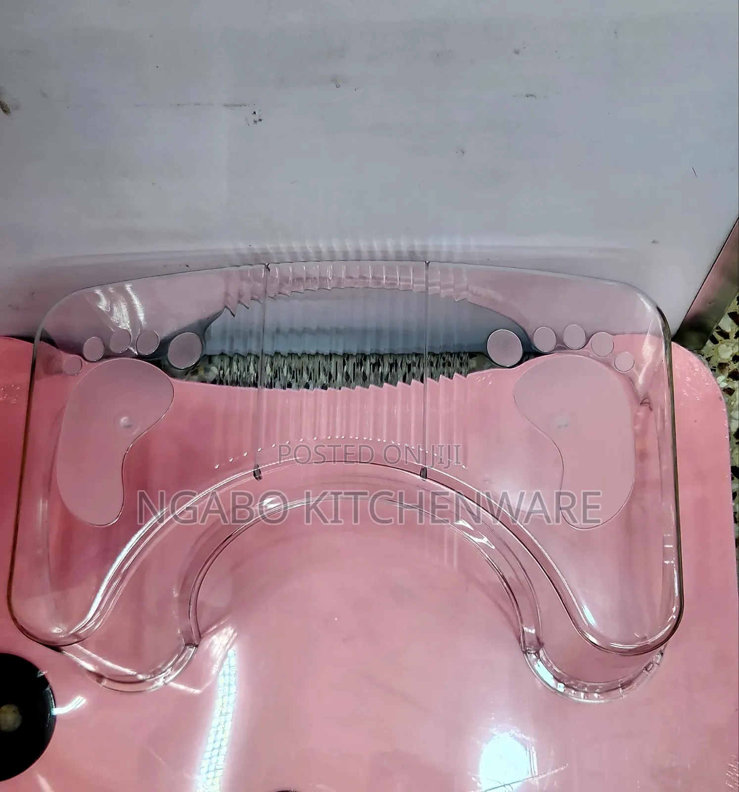 Transparent Plastic Toilet Stool
