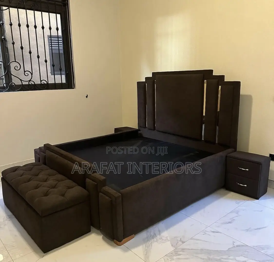 Luxury King/Twin Upholstered Platform Bed