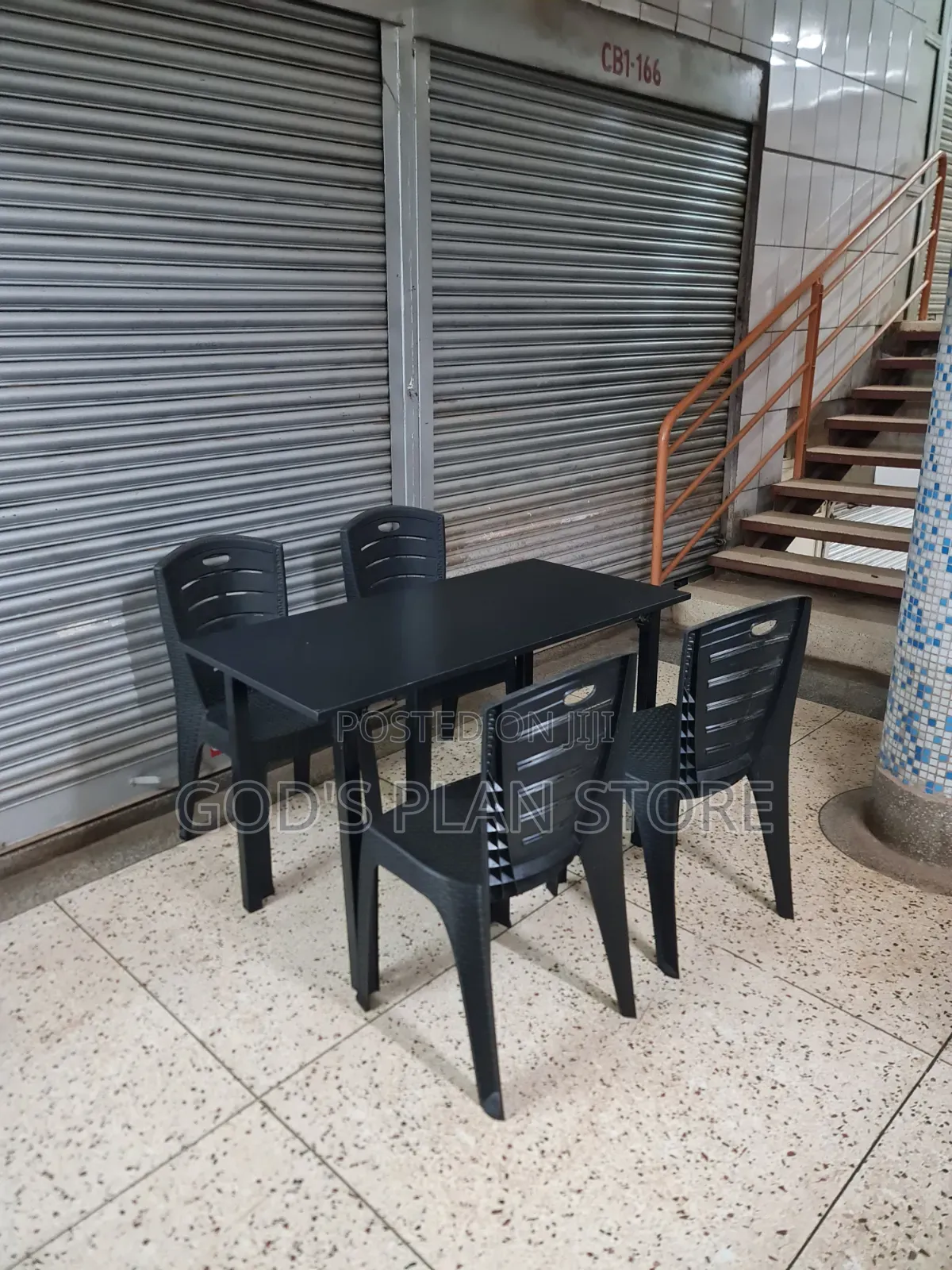 Outdoor/Indoor Wooden Foldable Table and Chairs Set