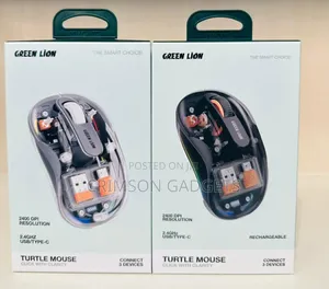 Green Lion Transparent Mouse