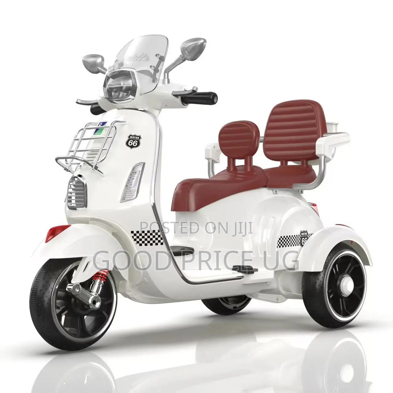 Kawaii Kids Vespa 12v Battery-Operated Ride-on Scooter