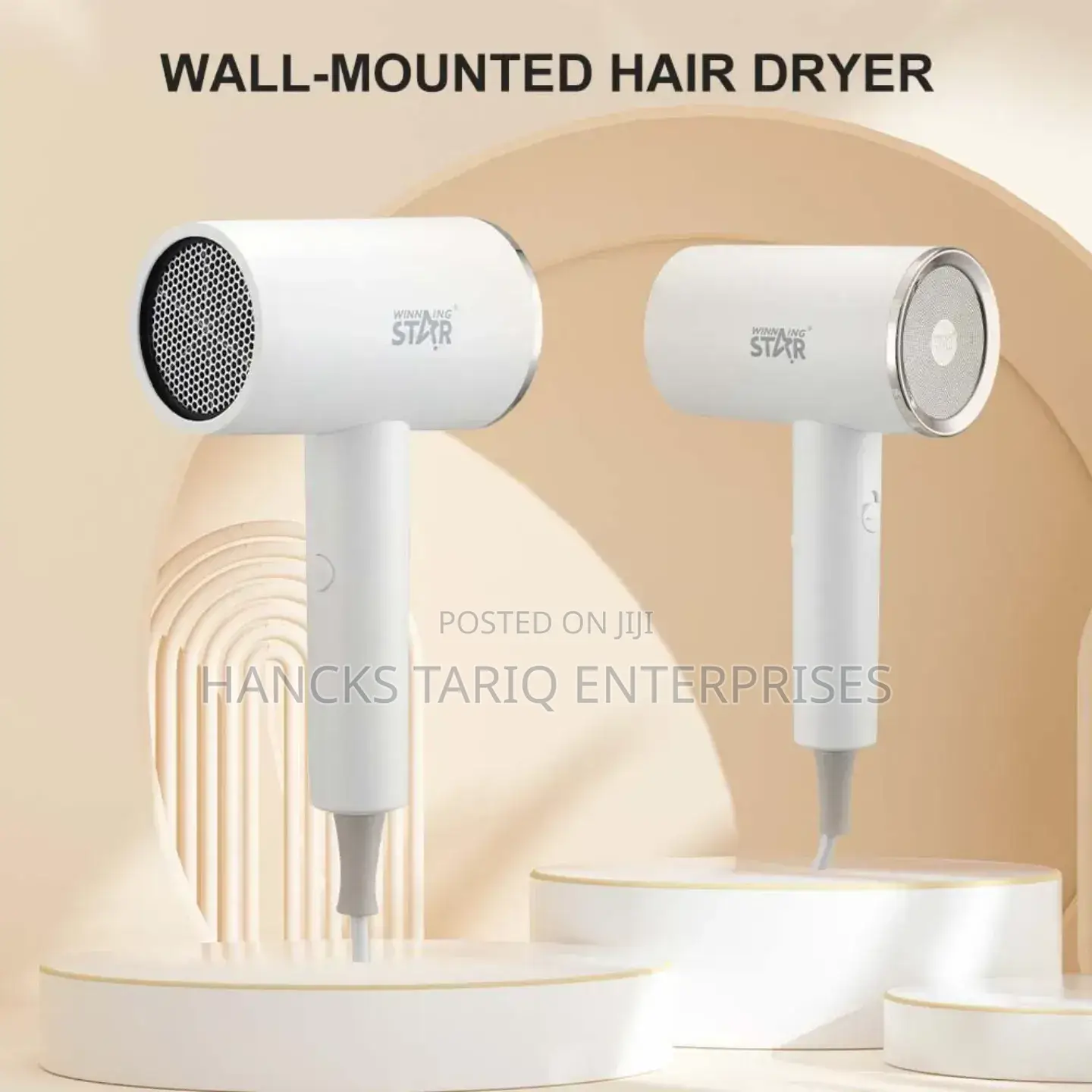 Winning Star Wall-Mounted Hair Dryer – 1600w Professional Salon- Dryer