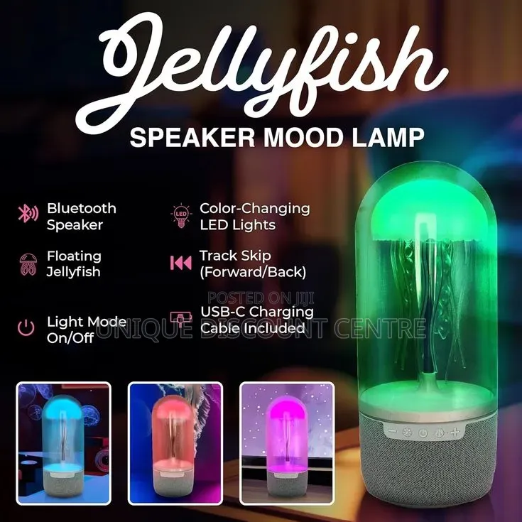 Jellyfish Led Speaker Lamp
