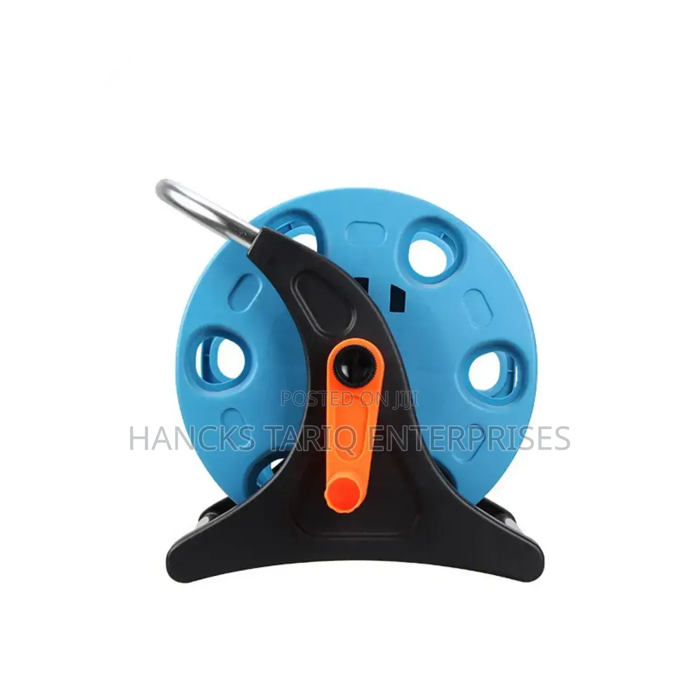 Heavy-duty Garden Hose Reel Set – Portable With Spray Nozzle