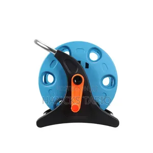 Heavy-duty Garden Hose Reel Set – Portable With Spray Nozzle