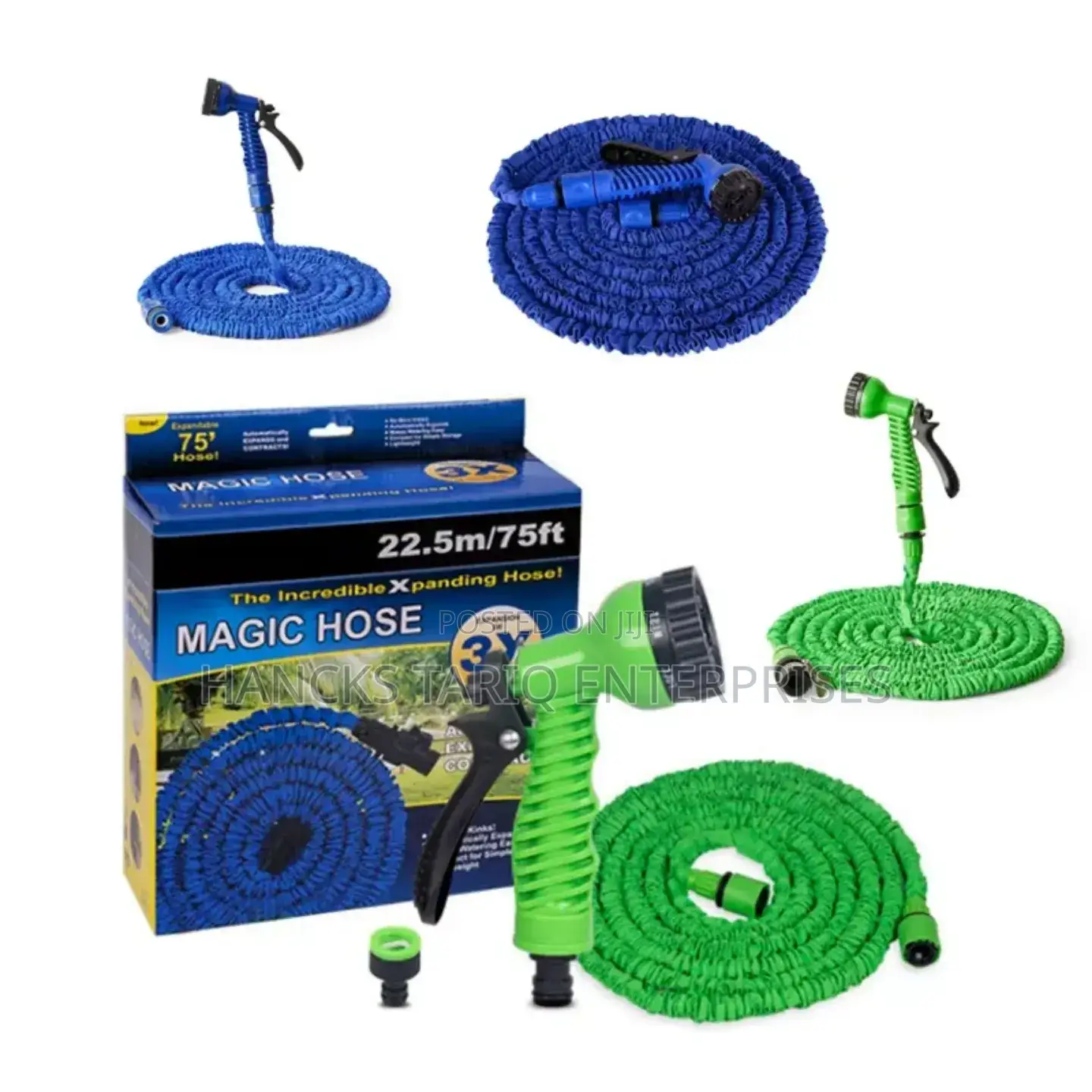 Magic Hose – 15m/50ft Expandable Garden Hose With 3x Expansion