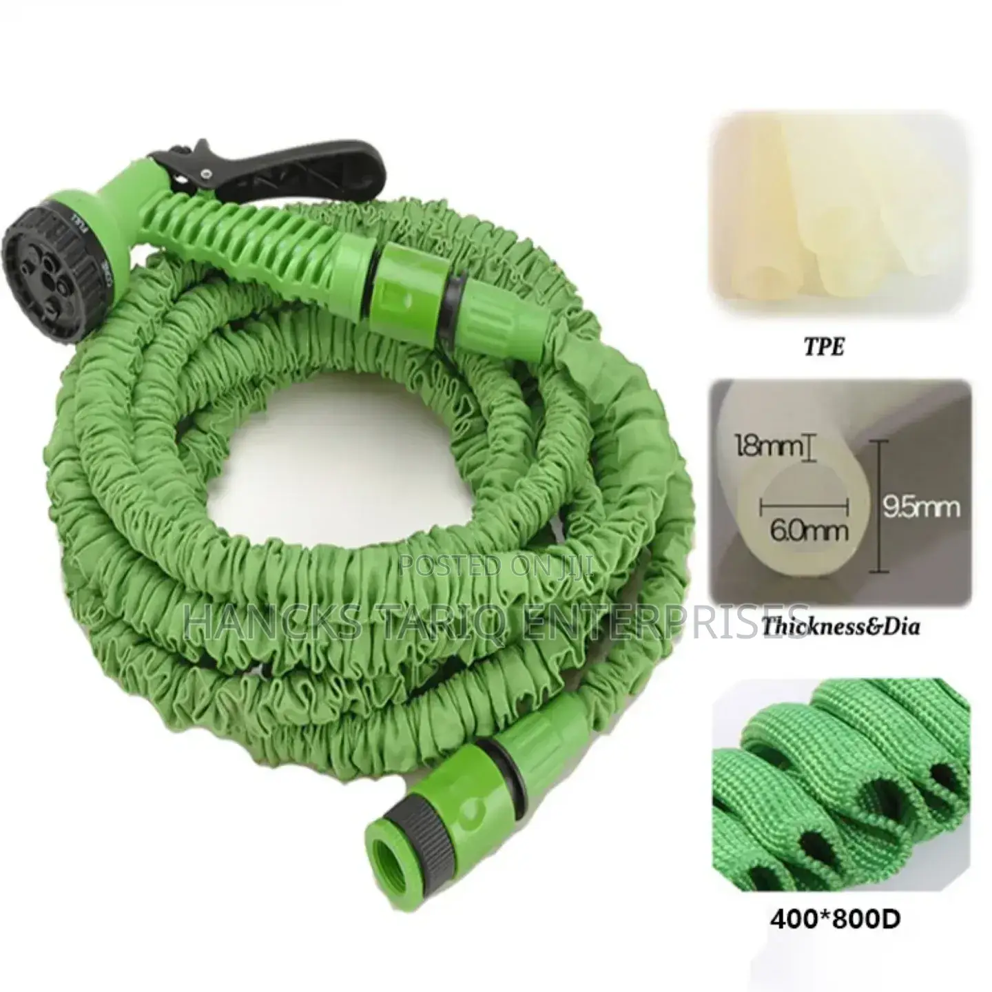 Magic Hose – 15m/50ft Expandable Garden Hose With 3x Expansion