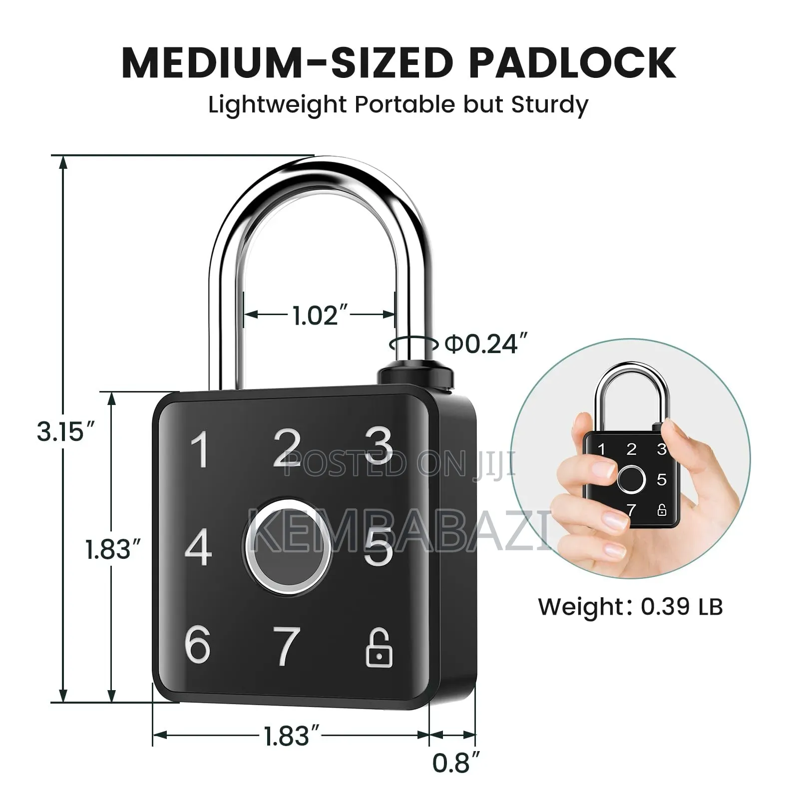 Waterproof Heavy Duty Smart Padlock