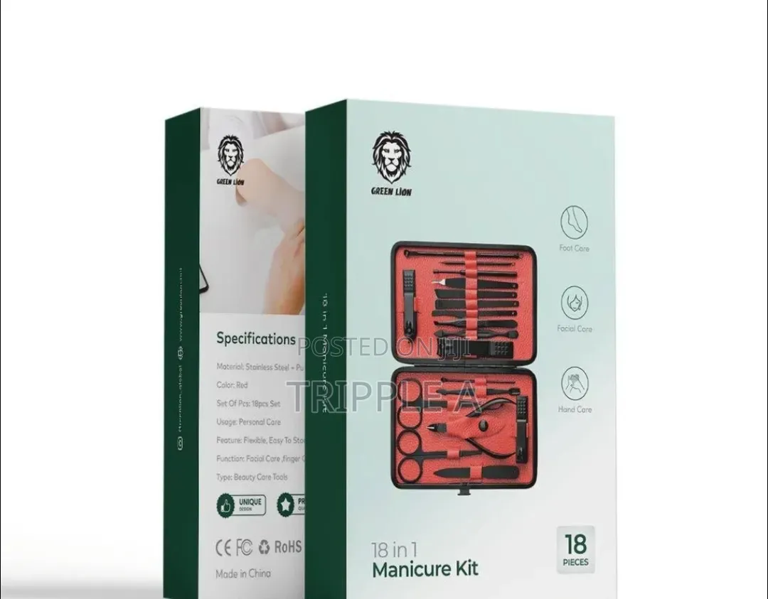 Green Lion 18 in 1 Manicure and Pedicure Set
