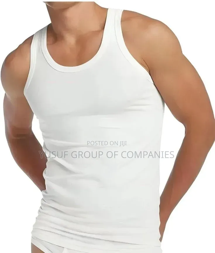 Brand New Men's Cotton Vests (3 Pieces Per Pack).