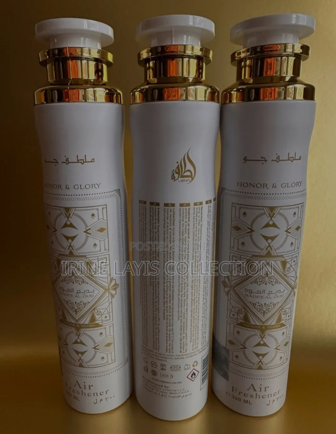 3pc Lattafa Pure Musk Air Freshener in a 300ml Aerosol Spray