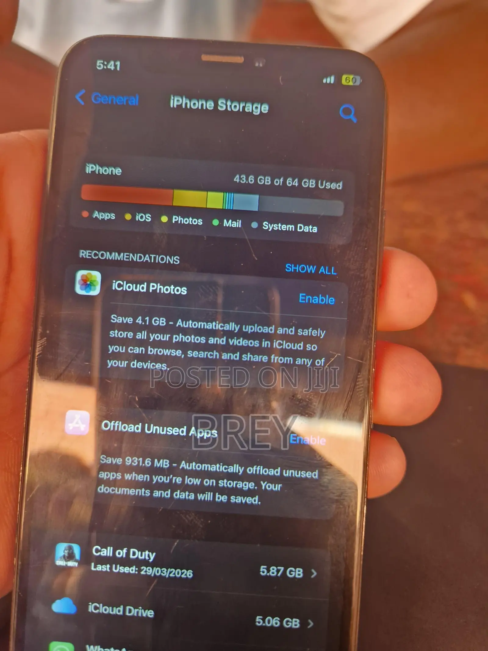 Apple iPhone X 64 GB Blue