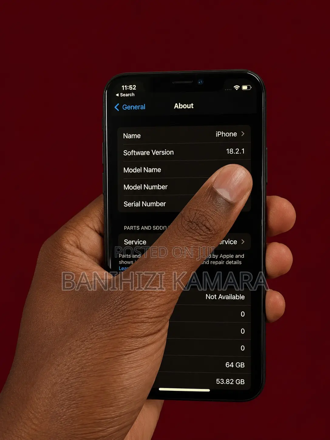 Apple iPhone X 64 GB Black