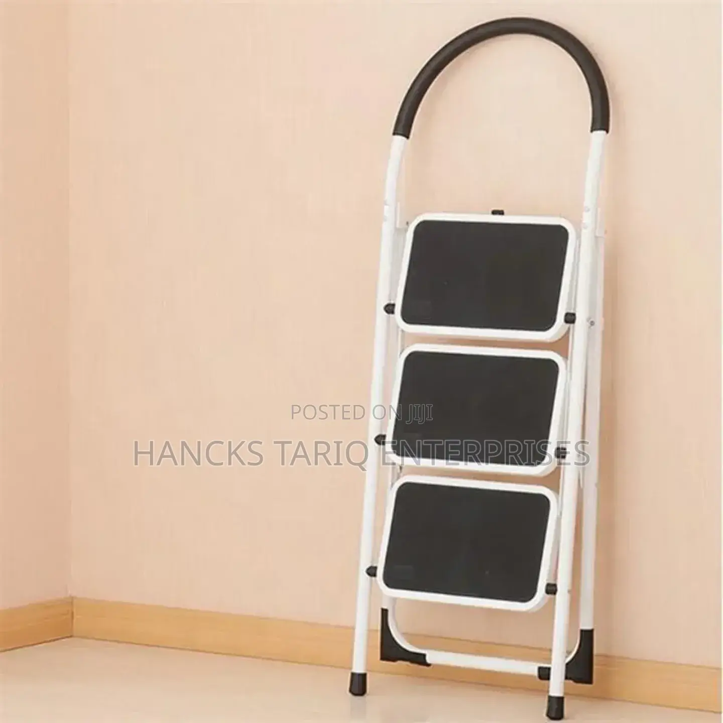 3-step Folding Stepladder – Portable Non-slip Household Ladder