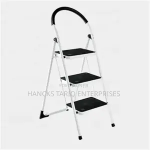 3-step Folding Stepladder – Portable Non-slip Household Ladder